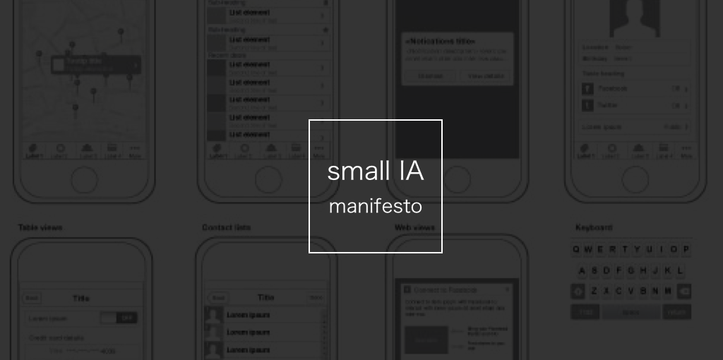 small IA manifesto